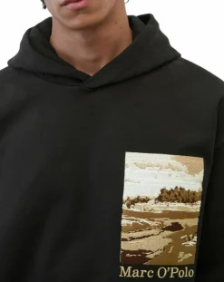 Homme Marc O'Polo Sweat 100% Coton Bio Artwork noir