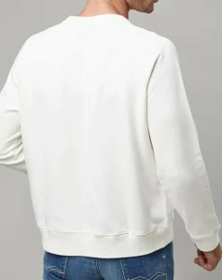 Homme Marc O'Polo Sweat Archive Coton Organic écru