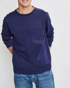 Homme Hackett London Sweat Aston Martin Racing bleu marine