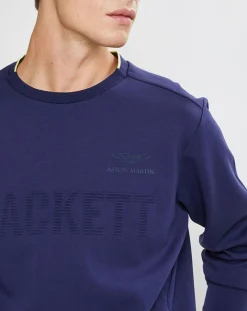 Homme Hackett London Sweat Aston Martin Racing bleu marine