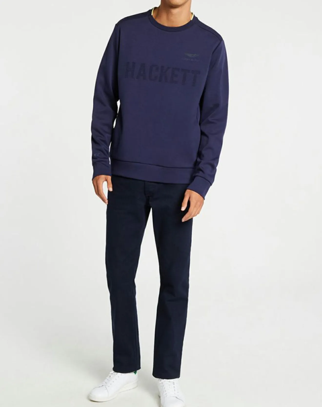 Homme Hackett London Sweat Aston Martin Racing bleu marine