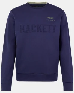 Homme Hackett London Sweat Aston Martin Racing bleu marine