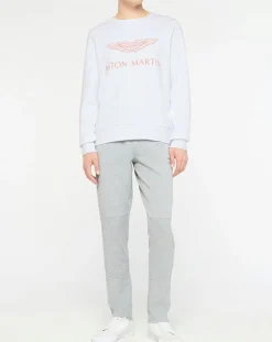 Homme Hackett London Sweat Aston Martin Racing blanc