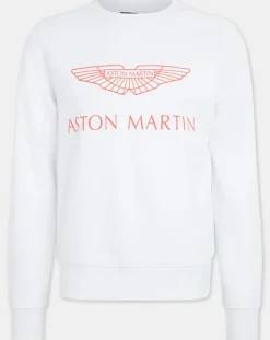 Homme Hackett London Sweat Aston Martin Racing blanc