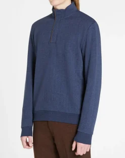 Homme Hackett London Sweat col montant Chevron bleu