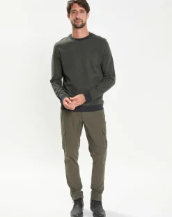 Homme Hackett London Sweat col rond Chevron vert