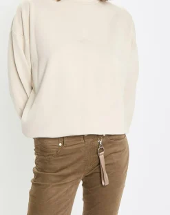 Femme Marc O'Polo Sweat col roulé molletonné écru