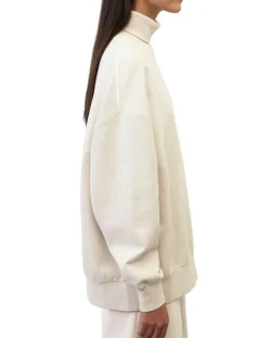 Femme Marc O'Polo Sweat col roulé molletonné écru