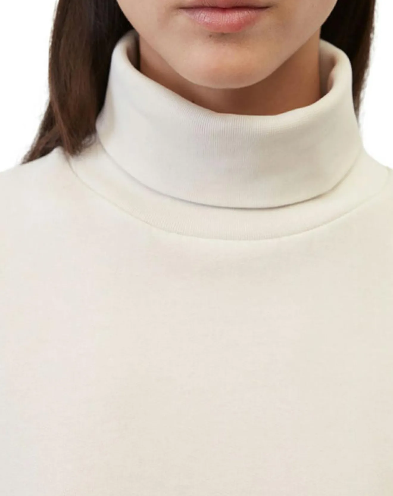 Femme Marc O'Polo Sweat col roulé molletonné écru