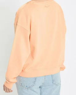 Femme Marc O'Polo Sweat Crew Neck Coton Bio orange clair