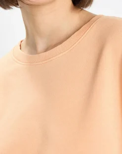 Femme Marc O'Polo Sweat Crew Neck Coton Bio orange clair