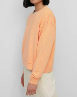 Femme Marc O'Polo Sweat Crew Neck Coton Bio orange clair