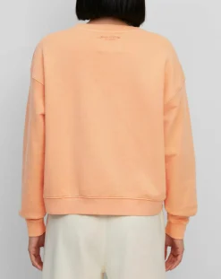 Femme Marc O'Polo Sweat Crew Neck Coton Bio orange clair