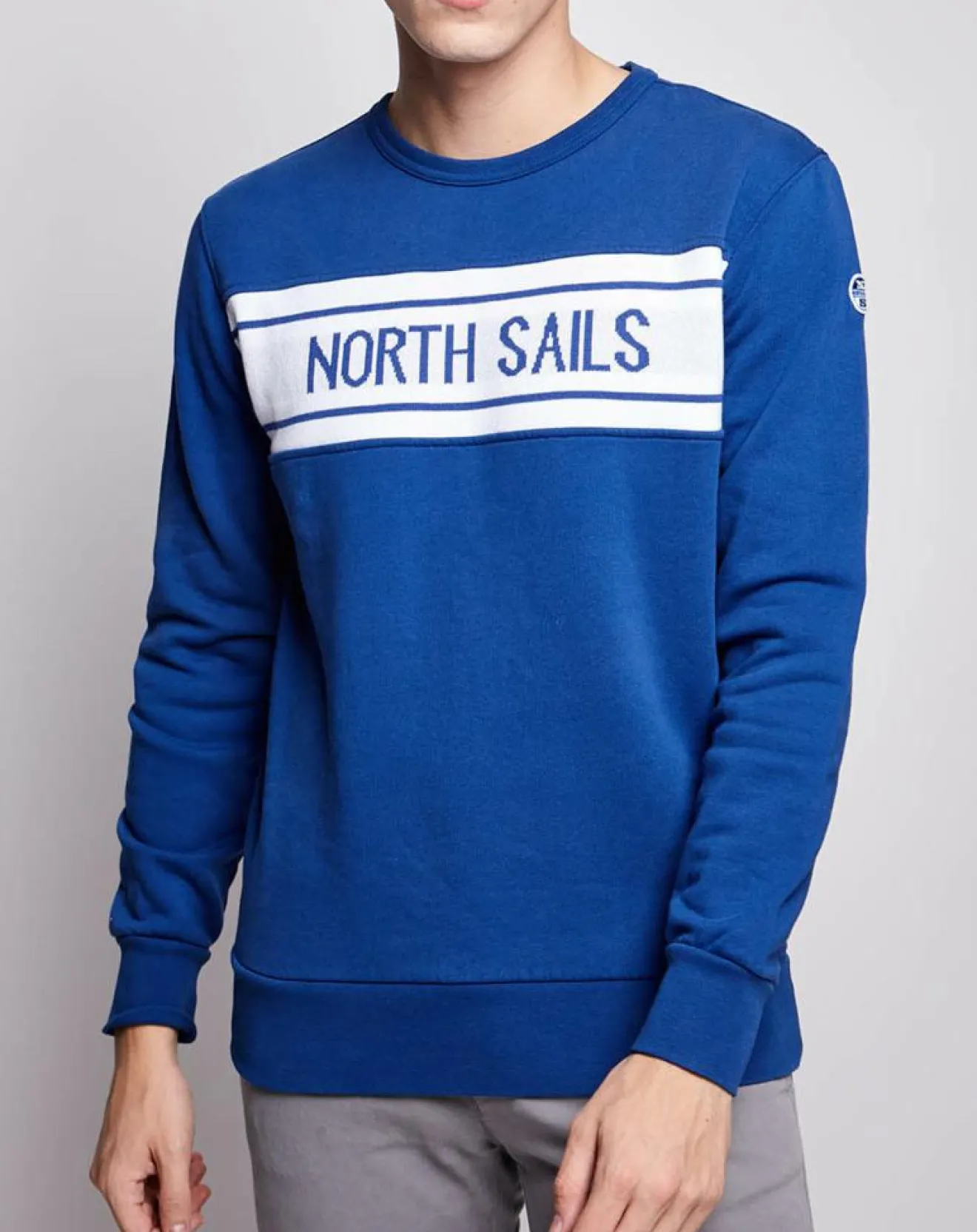 Best North Sails Sweat en coton brossé bleu