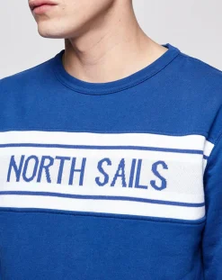 Best North Sails Sweat en coton brossé bleu