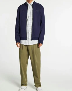 Online Hackett London Sweat en Jersey col montant bleu marine