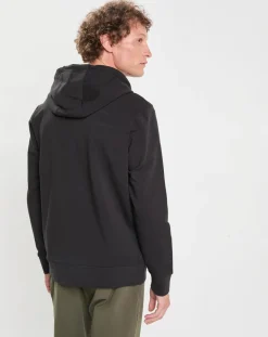 Outlet Hackett London Sweat Hoodie zippé Mix noir