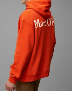 Marc O'Polo Sweat Hoody Logo Coton Organic orange