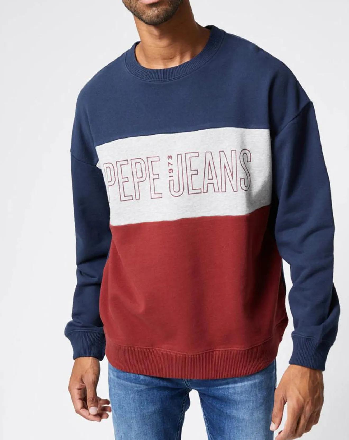 Homme Pepe Jeans Sweat Ismael multicolore