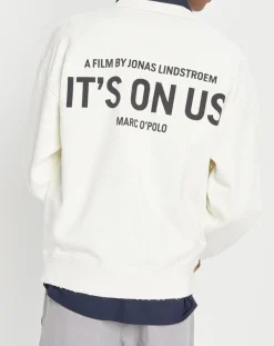 New Marc O'Polo Sweat It'S On Us Print écru