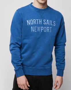 Homme North Sails Sweat Logo Voile bleu
