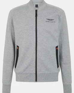 Homme Hackett London Sweat Motard Aston Martin Racing gris clair