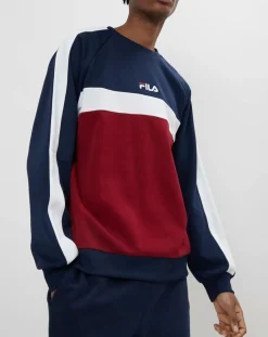 Online Fila Sweat Paavo marine/blanc/bordeaux