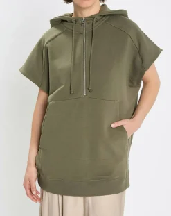 Hot Marc O'Polo Sweat sans manches à capuche kaki