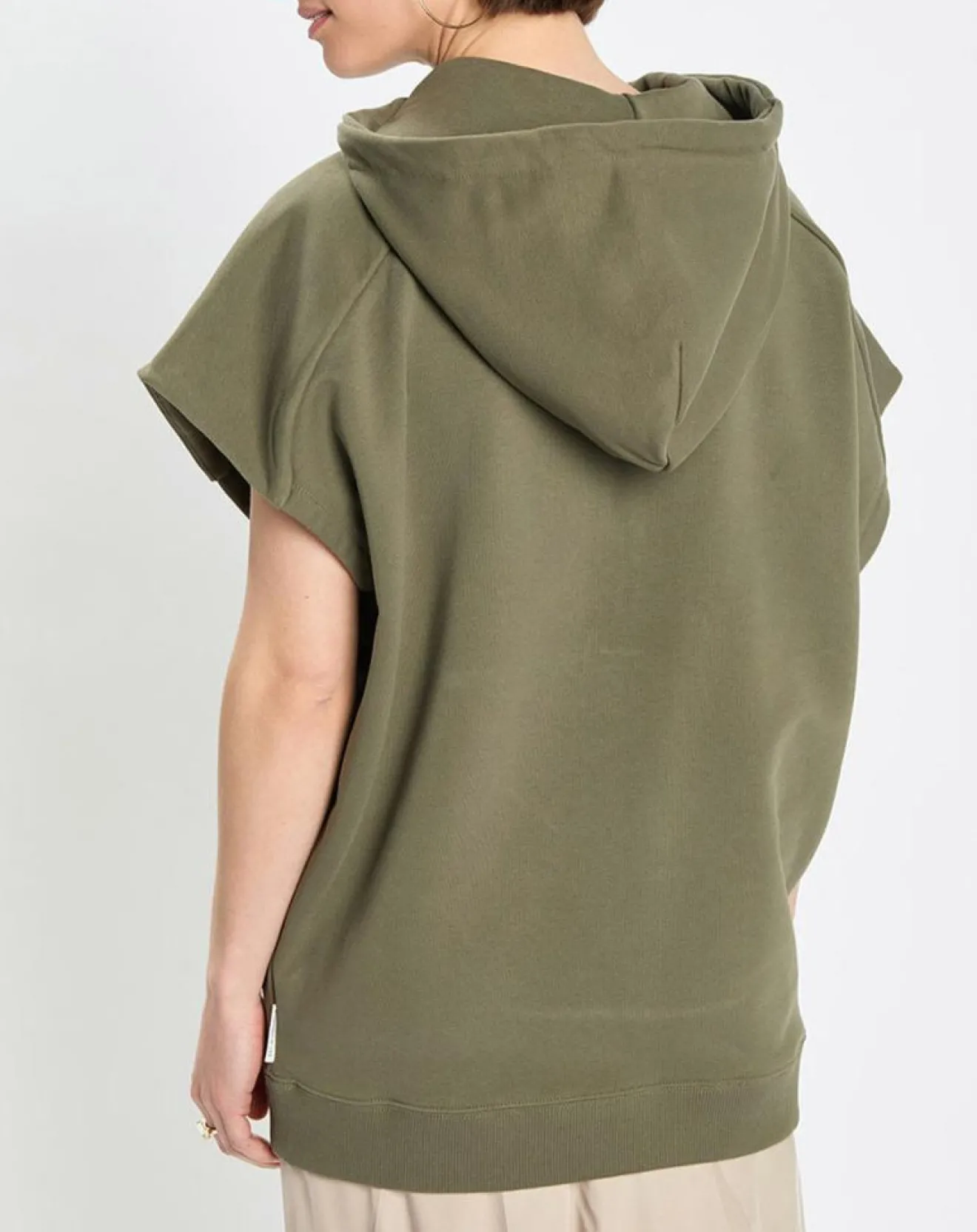 Hot Marc O'Polo Sweat sans manches à capuche kaki