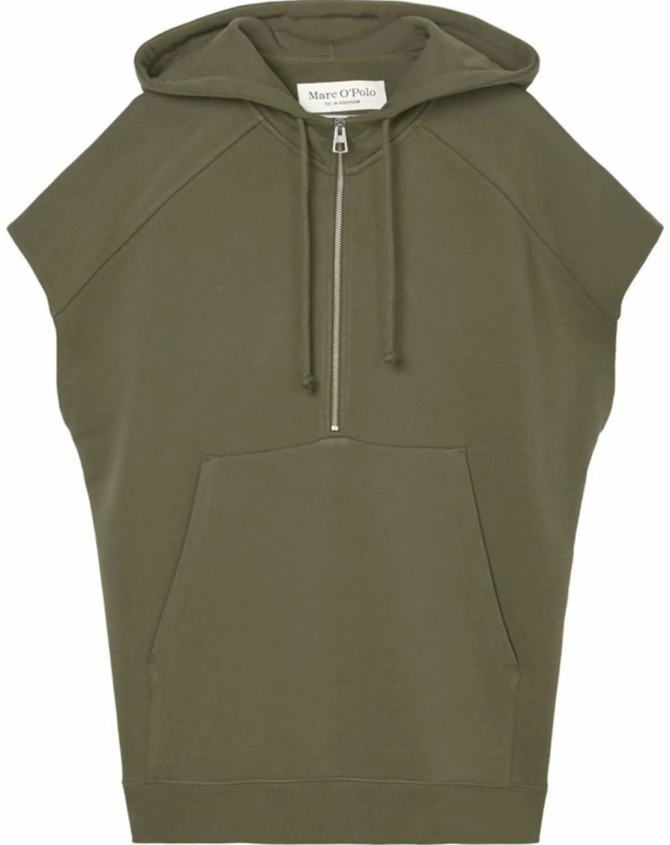 Hot Marc O'Polo Sweat sans manches à capuche kaki