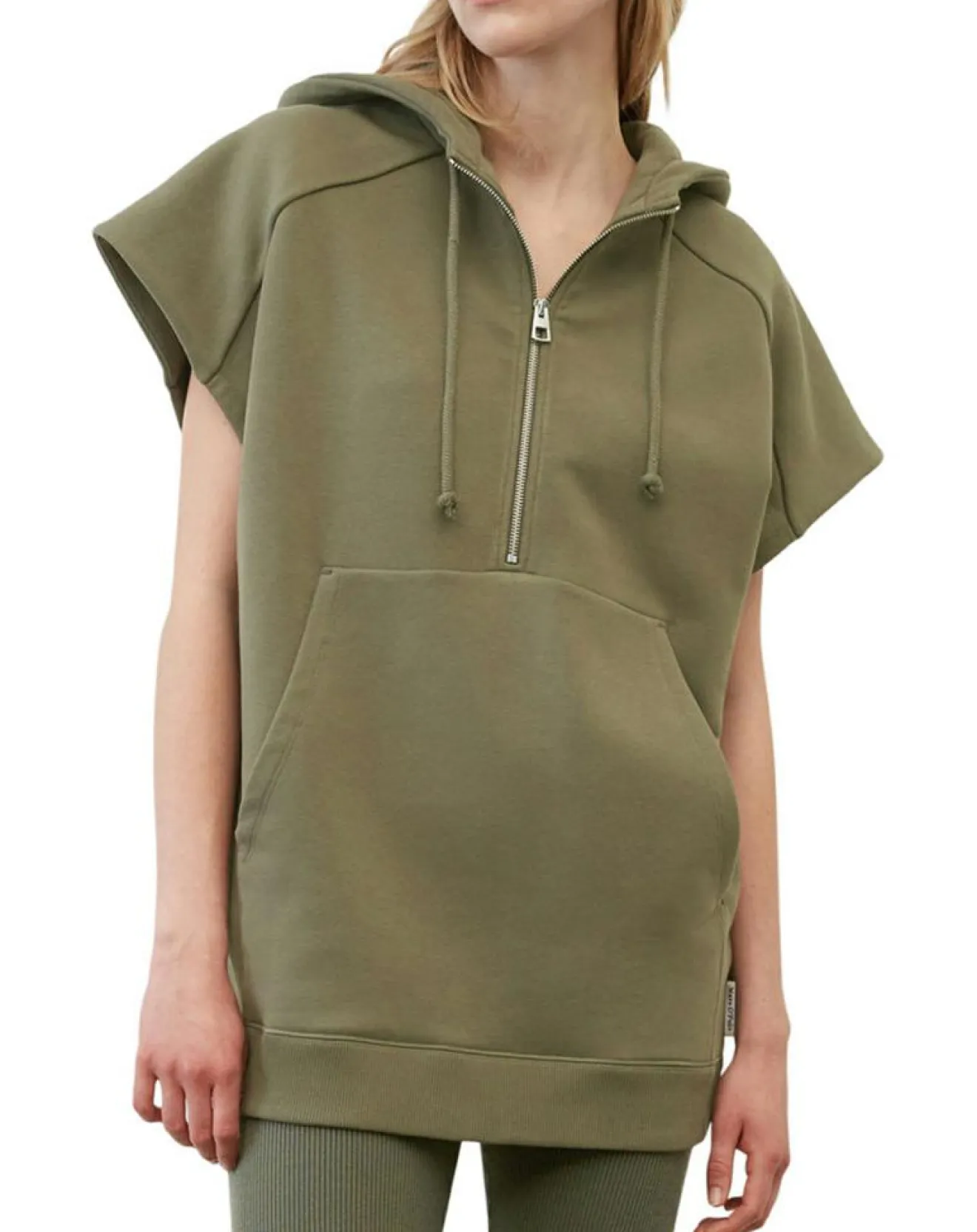 Hot Marc O'Polo Sweat sans manches à capuche kaki