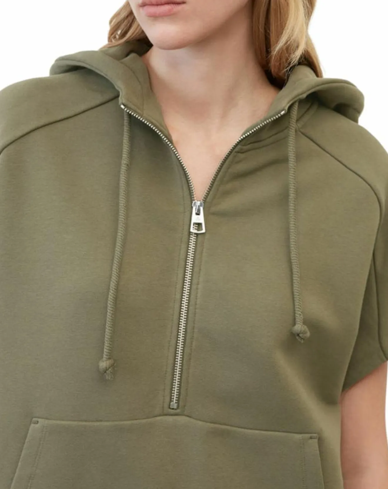 Hot Marc O'Polo Sweat sans manches à capuche kaki