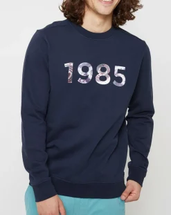 Homme Oxbow Sweat Sparte 1985 Liberty bleu marine