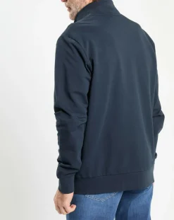 Homme Hackett London Sweat zip montant Sport bleu marine