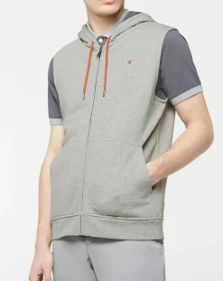 Best Hackett London Sweat zippé à capuche gris