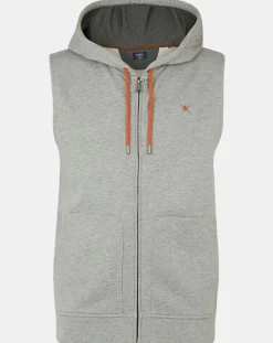 Best Hackett London Sweat zippé à capuche gris