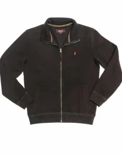 Discount MCS Sweat zippé uni noir