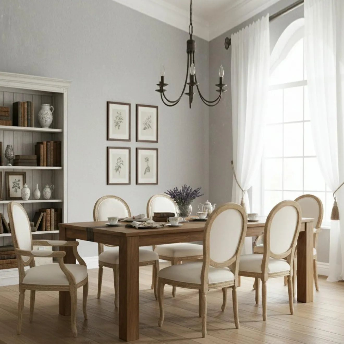 Bois & Chiffons Table à manger rectangulaire 180 cm Acacia Tatoo Marron - 180x90x77 cm