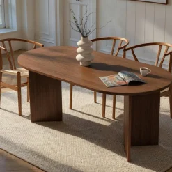 Homitis Table à manger Sablin noyer - 180x75x89.5 cm