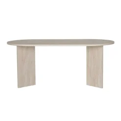 Homitis Table à manger Sablin travertin - 180x75x89.5 cm