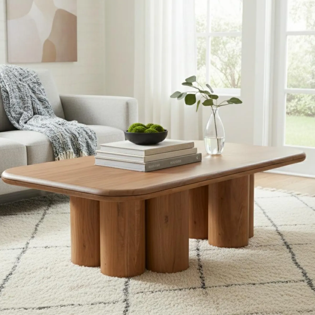 Bois & Chiffons Table basse 140 cm Acacia Maglan Marron - 140x80x45 cm