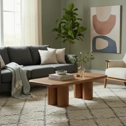 Bois & Chiffons Table basse 140 cm Acacia Maglan Marron - 140x80x45 cm