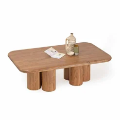 Bois & Chiffons Table basse 140 cm Acacia Maglan Marron - 140x80x45 cm