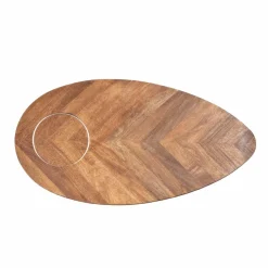Bois & Chiffons Table basse ovale Kensington MERCANA Marron - 130x70x50 cm