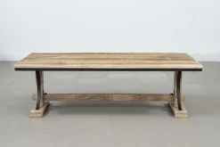 Bois & Chiffons Table basse rectangulaire Manguier Pondicherry Beige - 130x65x40 cm