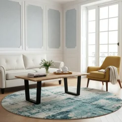 New Bois & Chiffons Table basse rectangulaire bois Acacia Forest Naturel - 130x70x46 cm