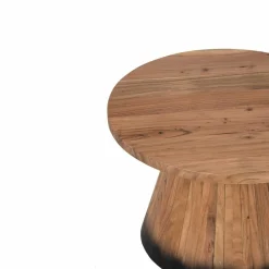 Bois & Chiffons Table basse ronde 60 cm Acacia Dimona Naturel - 60x60x40 cm