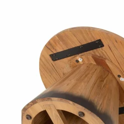 Bois & Chiffons Table basse ronde 60 cm Acacia Dimona Naturel - 60x60x40 cm