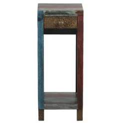 Sale Bois & Chiffons Table d'appoint 1 tiroir Manguier Pushkar Naturel - 30x30x75 cm