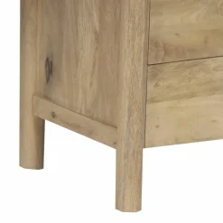 Hot Bois & Chiffons Table de chevet 2T Mango Matan Beige - 57x40x57 cm